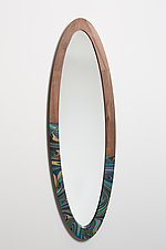 Stella Marbled Mirror by Sylvie Rosenthal (Wood Mirror)