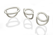 Oval & Circle Rings by Donna D'Aquino (Silver Ring)