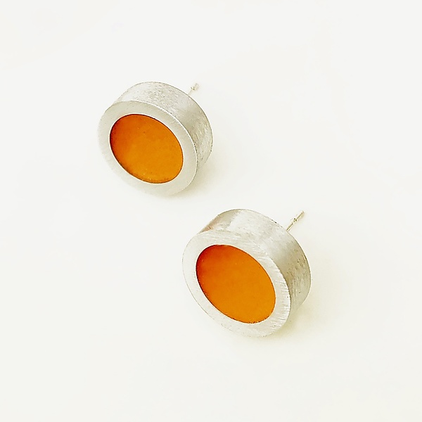 Dot Post Earrings by Melissa Stiles (Resin Earrings) | Artful Home