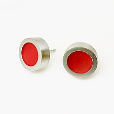 Dot Post Earrings by Melissa Stiles (Resin Earrings)