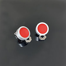Dot Clip Earrings by Melissa Stiles (Resin Earrings)