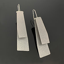 Zaha Earrings by Melissa Stiles (Silver & Steel Earrings)