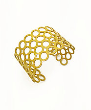 Multi Circle Cuff Bracelet by Melissa Stiles (Steel Bracelet)