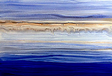 Blue on Blue by Maureen Kerstein (Watercolor Painting)