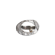 Mystic Ring with Diamond by Ann Chikahisa (Silver & Stone Ring)