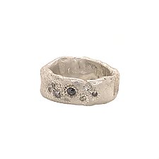 Diamond Ring Stack by Ann Chikahisa (Gold, Silver & Stone Ring)
