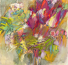 Spring Tulips by Debora Stewart (Pastel Painting)