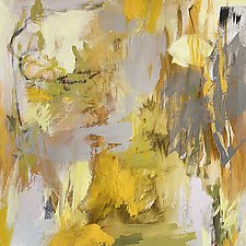 Yellow Garden by Debora Stewart (Acrylic Painting)