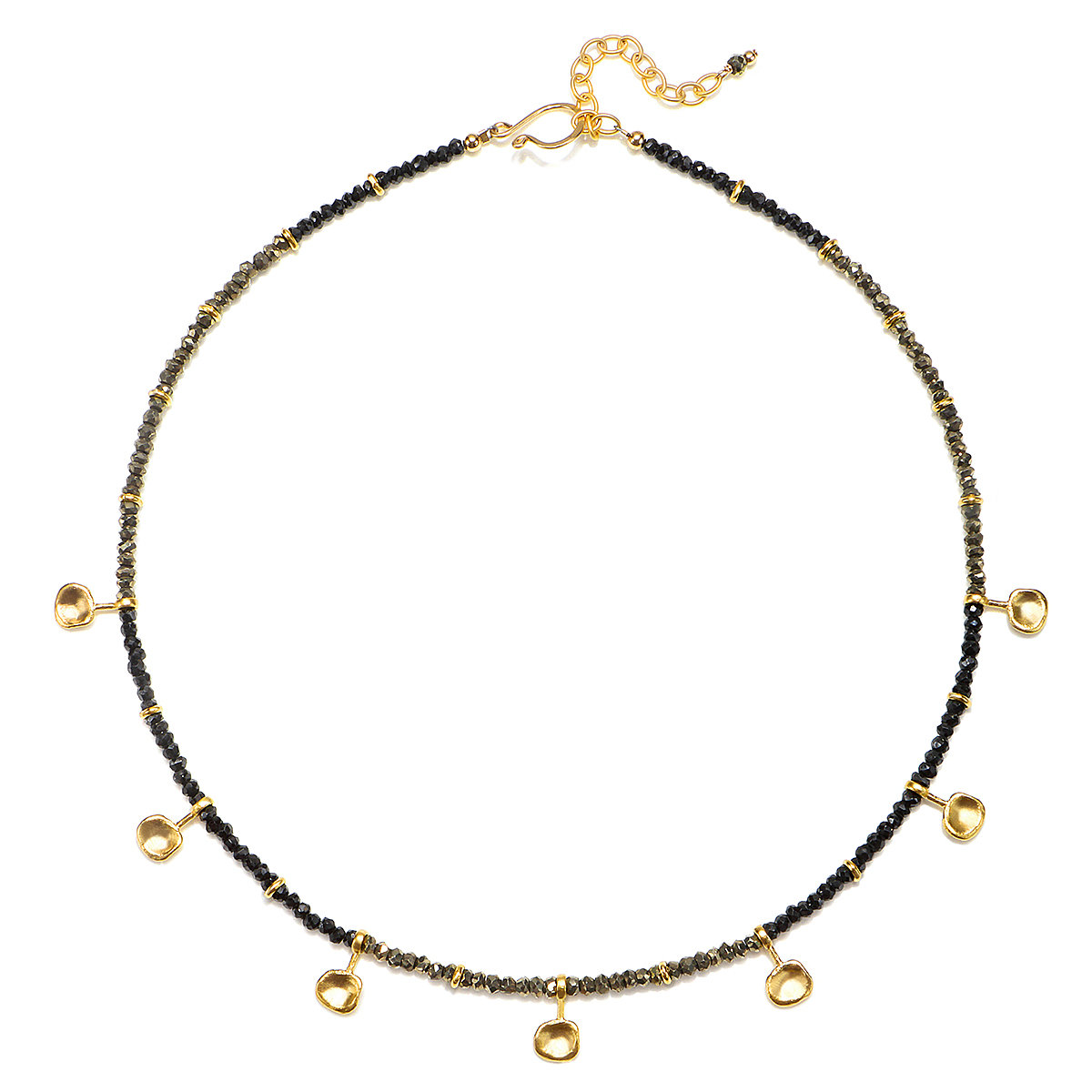 Spinel and Gold Water Cast Necklace by Suzanne Q Evon (Gold and Stone ...