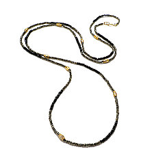 Spinel and Gold Necklace by Suzanne Q Evon (Beaded Necklace)