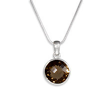 Sputnik Pendant Necklace by Suzanne Q Evon (Silver & Stone Necklace)