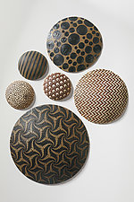 Orbital Forms II by Kelly Jean Ohl (Ceramic Wall Sculpture)