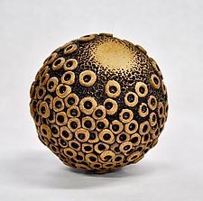 Ceramic Ball Rattle by Kelly Jean Ohl (Ceramic Sculpture)