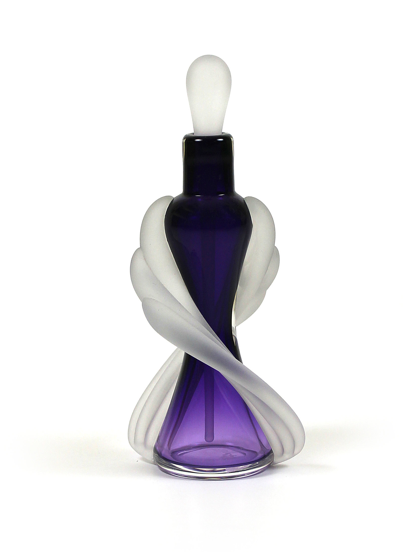 Tapered Twist Perfume Bottle by Thomas Kelly (Art Glass Perfume Bottle) |  Artful Home