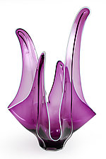Violet Pyroplasm by Thomas Kelly (Art Glass Sculpture)