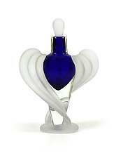 Half Twist Perfume Bottle by Thomas Kelly (Art Glass Perfume Bottle)