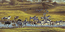 Nadtu River Crossing by Werner Rentsch (Oil Painting)