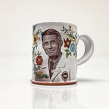 Dr. Anthony Fauci Mug by Justin Rothshank (Ceramic Mug)