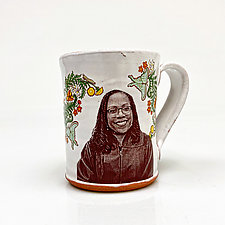 Ketanji Brown Jackson Mug by Justin Rothshank (Ceramic Mug)