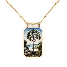 Tree Pendant Necklace by Christina Goodman (Mixed-Media Earrings)