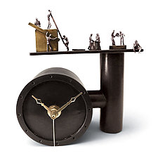 Working Overtime by Mary Ann Owen and Malcolm Owen (Metal Clock)