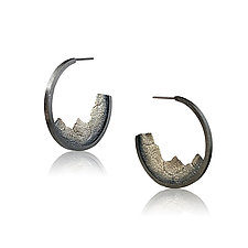 Sierra Hoop Earrings by Jenny Reeves (Silver Earrings)