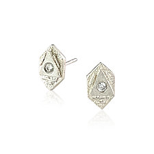 Tiny Atlantis Studs by Jenny Reeves (Silver & Stone Earrings)