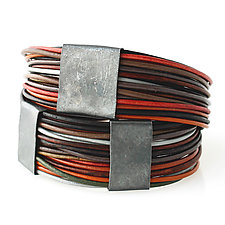 Organica Wrap Bracelet #3 by Jennifer Bauser (Leather Bracelet)