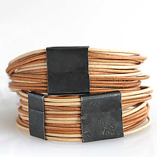Organica Wrap Bracelet #3 by Jennifer Bauser (Leather Bracelet)