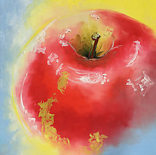 Red Apple No.5 by Jennifer Bauser (Oil Painting)