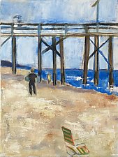 Under the Pier by Suzanne DeCuir (Oil Painting)