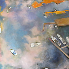 Dream Boats 3 by Suzanne DeCuir (Oil Painting)
