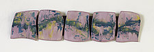 Pathway in Purple by Kristi Sloniger (Ceramic Wall Sculpture)