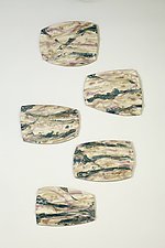 Stepping Stones II by Kristi Sloniger (Ceramic Wall Sculpture)