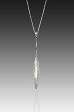 Convertible Long Silver Drop Necklace by Claudia Endler (Silver Necklace)