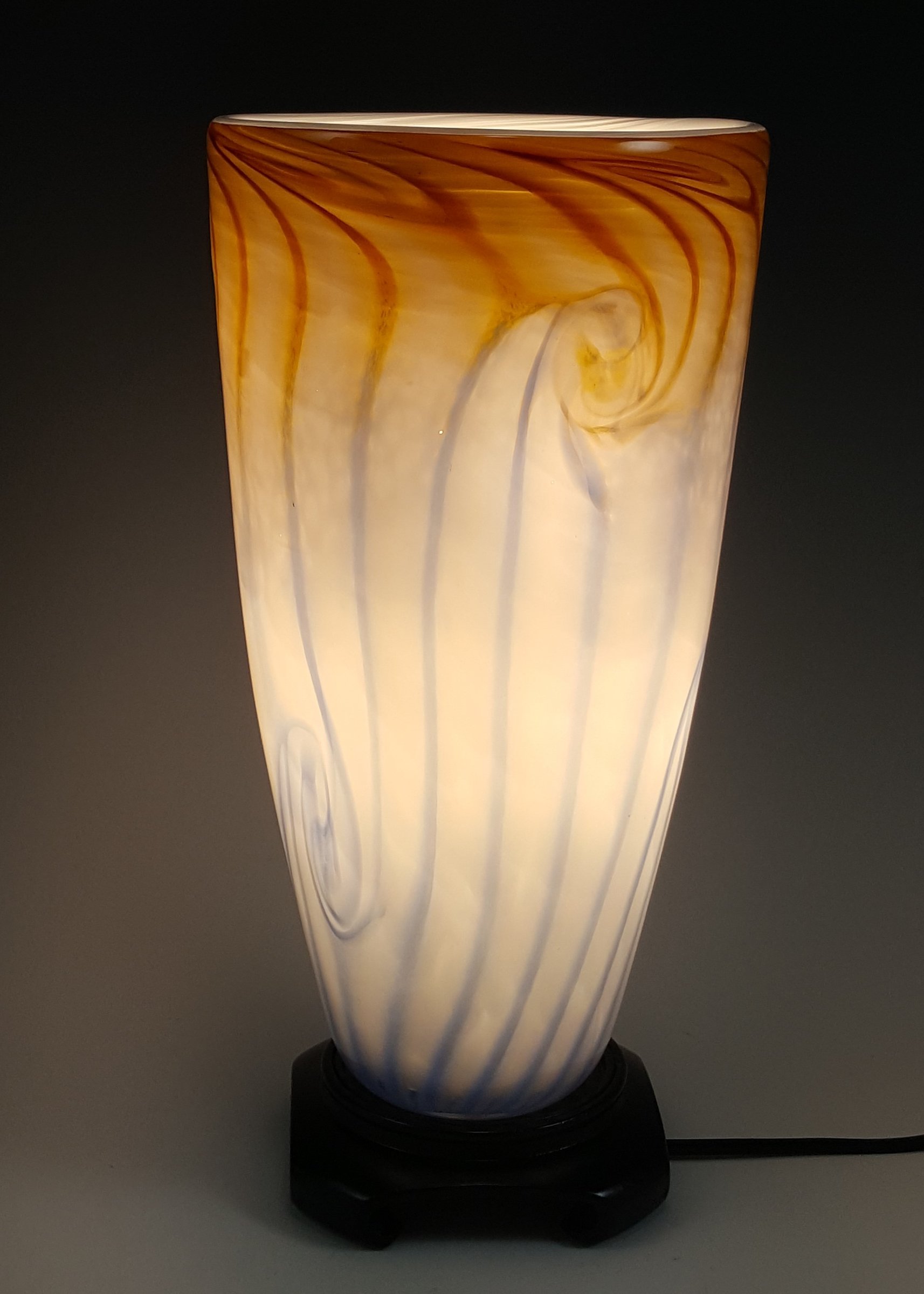 Tall Uplight by Mark Rosenbaum (Art Glass Table Lamp) | Artful Home