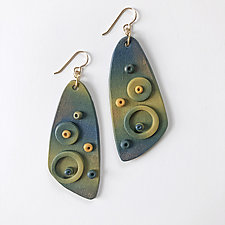Cicada Wing Whimsy Earrings by Diana Ferguson (Polymer Earrings)
