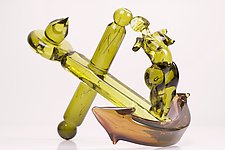 Sailors Siren by Benjamin Silver (Art Glass Sculpture)