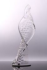 Clear Twist by Benjamin Silver (Art Glass Sculpture)