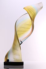 Gold Twist by Benjamin Silver (Art Glass Sculpture)