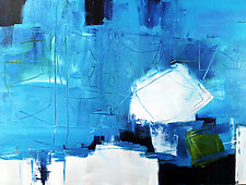 My Blue Mood by Jane Robinson (Acrylic Painting)