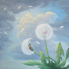 If Dandelions Ruled... by T.W. Wolff (Giclee Print)