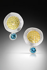 Sunny Side Up Earrings by Louise Norrell (Gold, Silver & Stone Earrings)