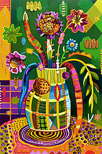 Green Vase by Teresa Cox (Acrylic Painting)