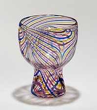 Djembe Glass by Ralph Mossman and Mary Mullaney (Art Glass Drinkware)