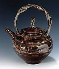 Stoneware Teapot 28 by Ron Mello (Ceramic Teapot)