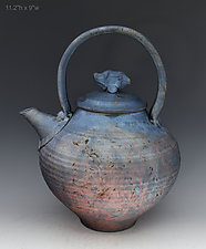 Raku Teapot by Ron Mello (Ceramic Vessel)