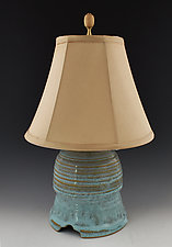 Handmade Ceramic Lamp 9 by Ron Mello (Ceramic Table Lamp)