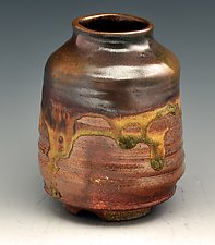 Wood Fired Vessel 4 by Ron Mello (Ceramic Vase)