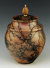 Handmade Stoneware Urn by Ron Mello (Ceramic Vase)